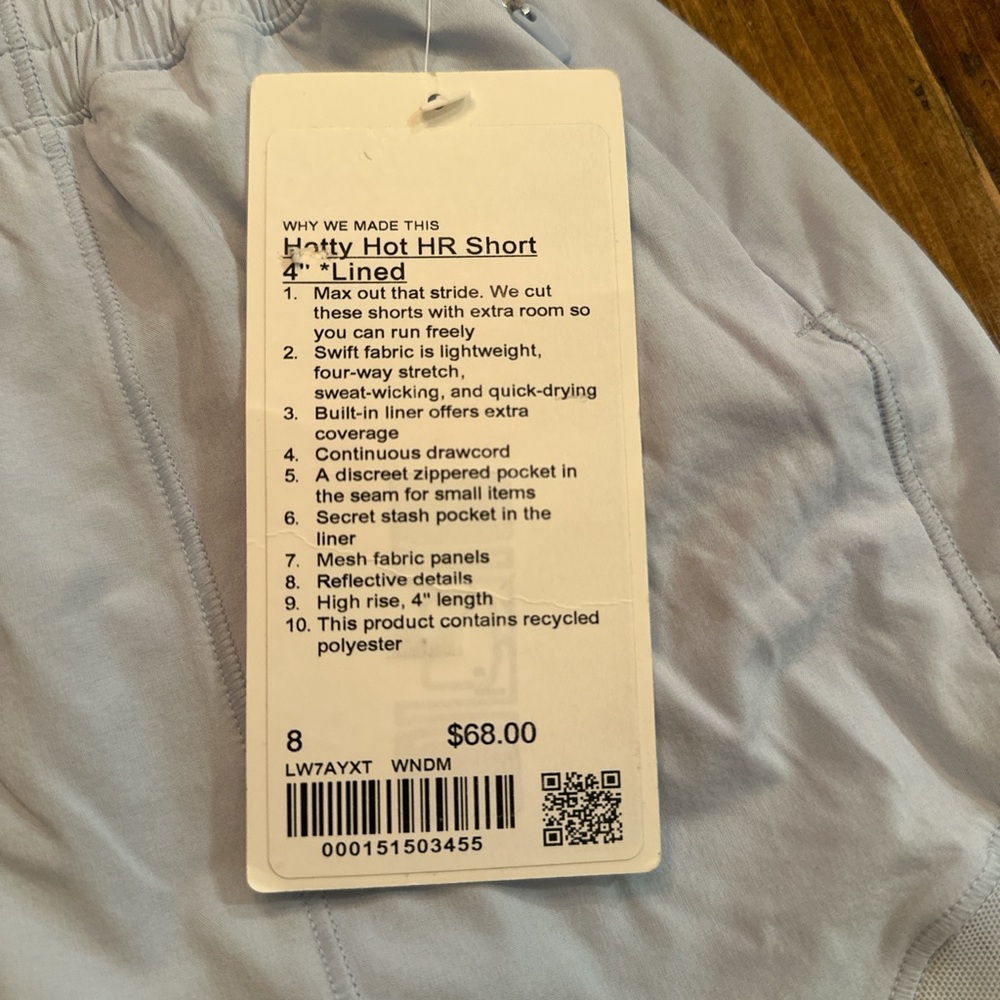 lululemon athletica Women's Athletic Shorts in Light Gray - Picture 2 of 4
